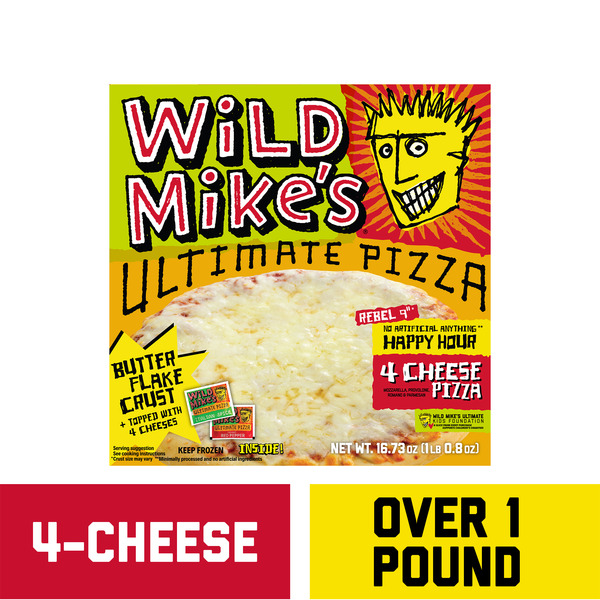 Frozen Pizza Wild Mike's Ultimate Pizza Happy Hour Four-Cheese hero