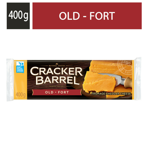 Specialty Cheeses Cracker Barrel Cheddar Coloured Old Cheese hero