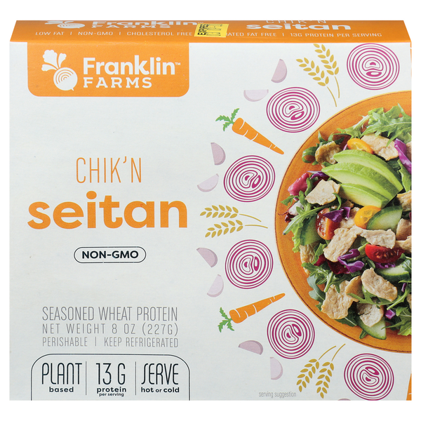 Tofu & Meat Alternatives Franklin's Teleme Seitan, Chik'n hero