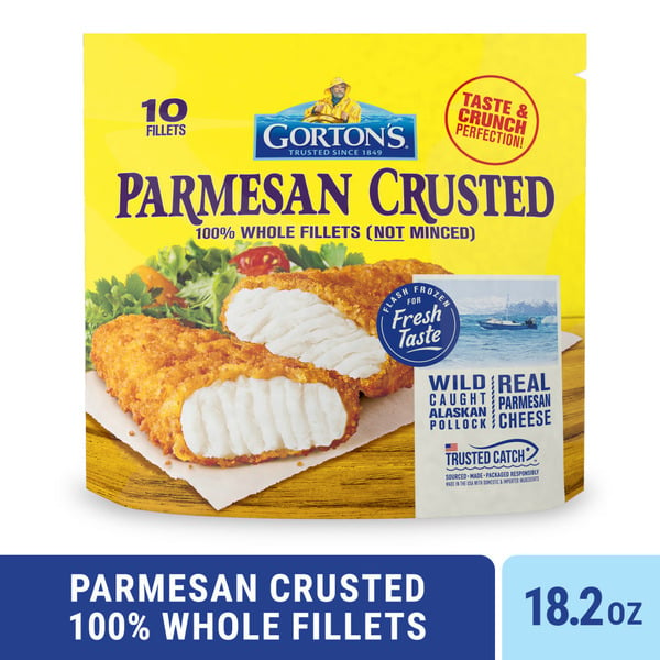 Frozen Meat & Seafood Gorton's Parmesan Crusted Fish Fillets hero