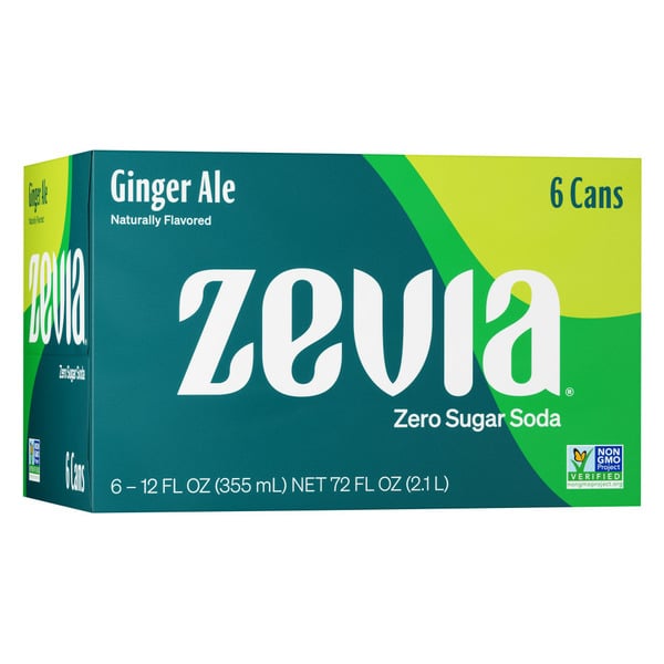 Soft Drinks Zevia Zero Sugar Ginger Ale Soda hero