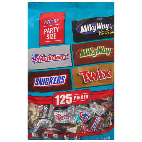 El Super Snickers, Twix, Milky Way & 3 Musketeers Variety Pack Milk ...