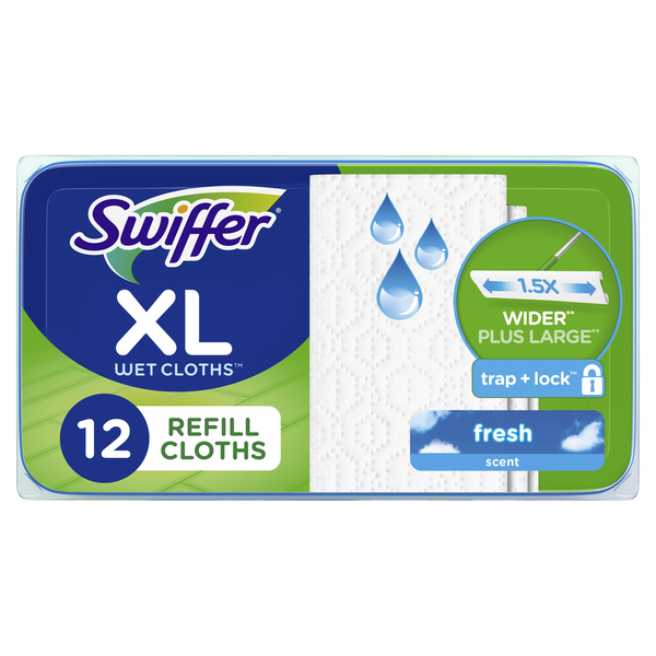 Cleaning Products Swiffer Sweeper XL Wet Mopping Pad, Refills hero