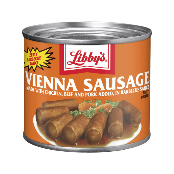 Canned Meat & Seafood Libby's Vienna Sausages with Barbecue Sauce Canned Sausage hero