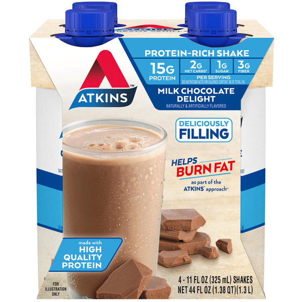 Protein & Meal Replacements Atkins Protein-Rich Shake, Milk Chocolate Delight hero