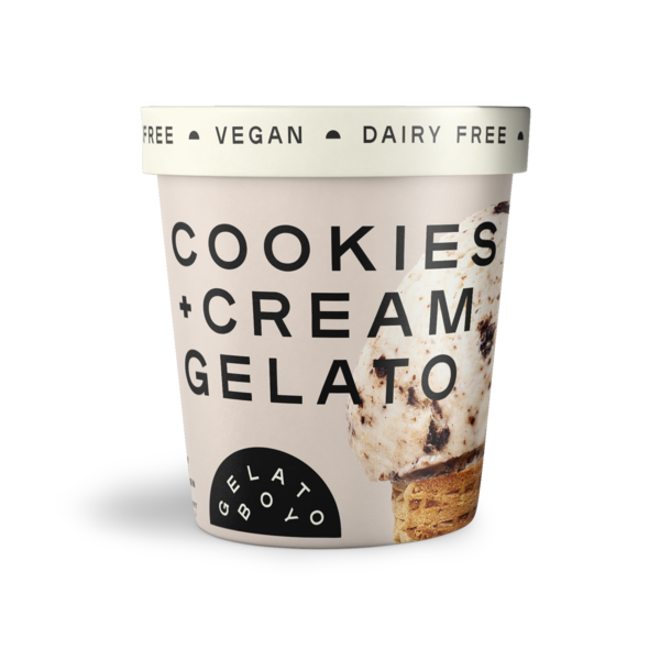 Ice Cream & Ice Gelato Boy Dairy Free Cookies + Cream Gelato hero