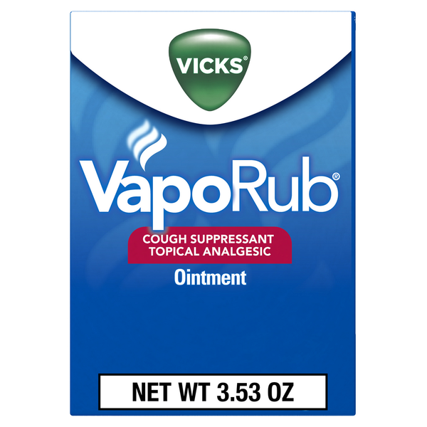 Cold, Flu & Allergy Vicks VapoRub Topical Chest Rub & Analgesic Ointment, Over-the-Counter Medicine hero