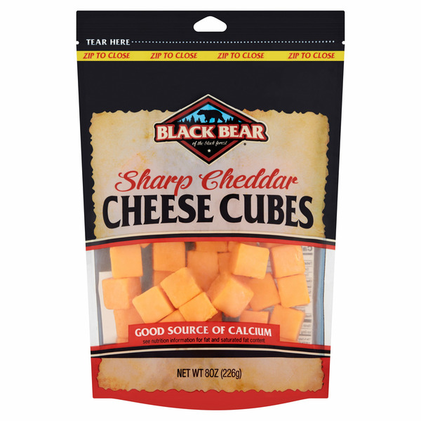 Black Bear Sharp Cheddar Cheese Cubes hero