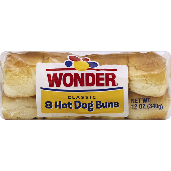 Buns & Rolls Wonder Bread Buns, Hot Dog, Classic hero