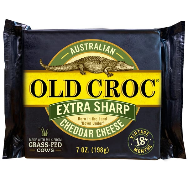 Packaged Cheese Old Croc Extra Sharp Cheddar hero