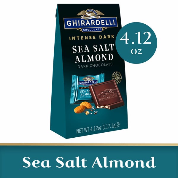 Candy & Chocolate Ghirardelli Intense Dark Chocolate Squares - Sea Salt Soiree hero