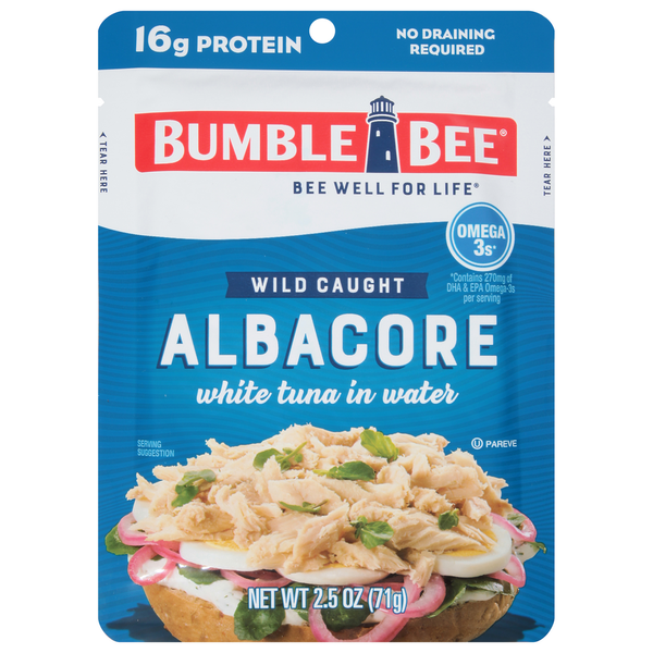 Canned Meat & Seafood Bumble Bee Tuna, Albacore, Wild Caught hero