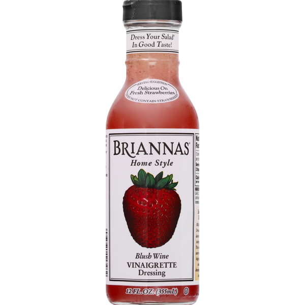 Salad Dressing & Toppings BRIANNAS Dressing, Vinaigrette, Blush Wine, Home Style hero