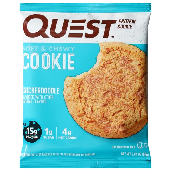 Cookies & Cakes Quest Protein Cookie, Snickerdoodle, Soft & Chewy hero