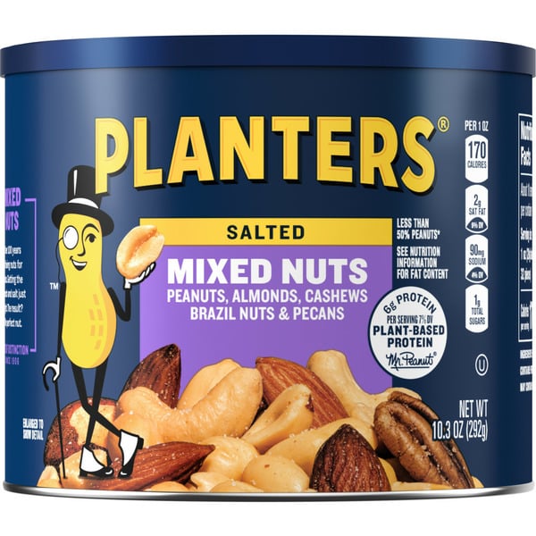 Nuts/Trail Mix/Rice Cakes Planters Regular Mixed Nuts hero