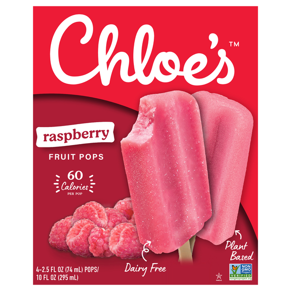 Ice Cream & Ice Chloe's Fruit Pops, Raspberry hero