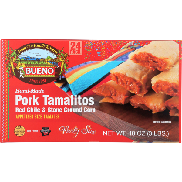 Prepared Meals Bueno Foods Tamalitos Pork hero