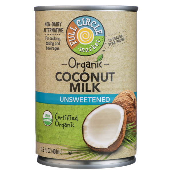 Milk Full Circle Unsweetened Coconut Milk hero