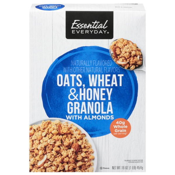 Cereal Essential Everyday Granola, with Almonds, Oats, Wheat & Honey hero