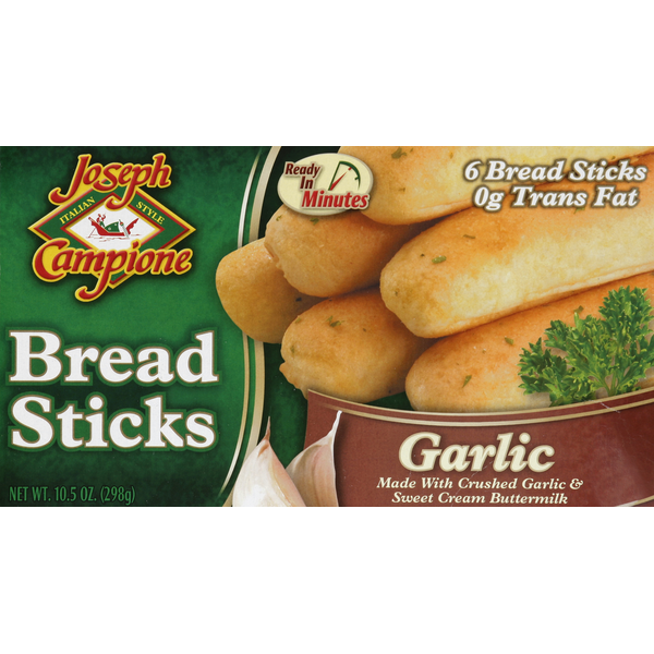 Frozen Appetizers & Sides Joseph Campione Bread Sticks, Garlic hero