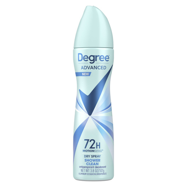 Deodorants Degree Antiperspirant Deodorant Dry Spray Shower Clean hero