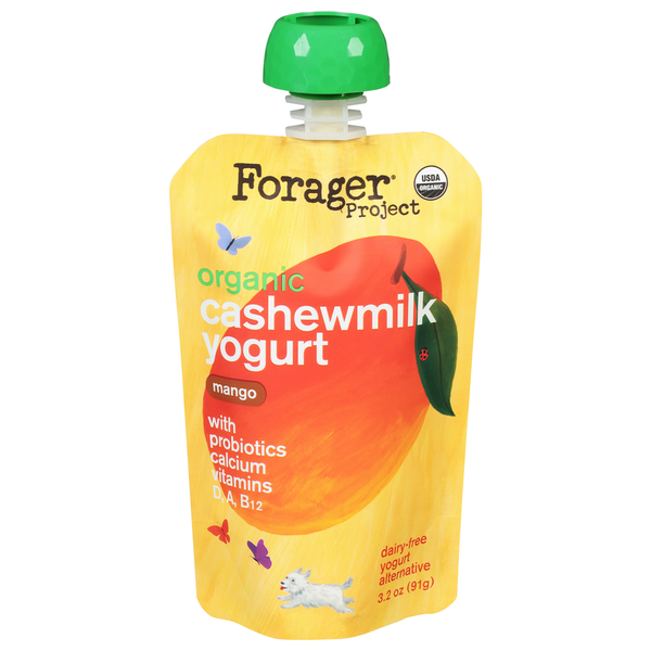 Refrigerated Forager Project Cashewmilk Yogurt, Mango, Dairy-Free, Organic hero