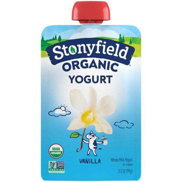 Refrigerated Stonyfield Organic Whole Milk Vanilla Yogurt hero