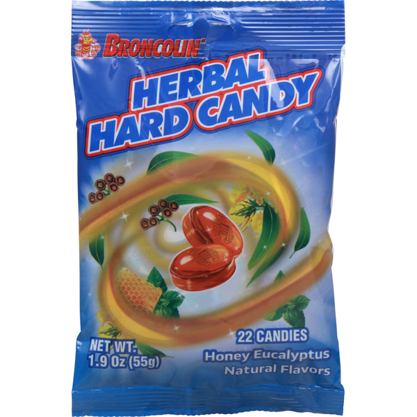 Cold, Flu & Allergy Broncolin Herbal Hard Candy, Honey Eucalyptus hero