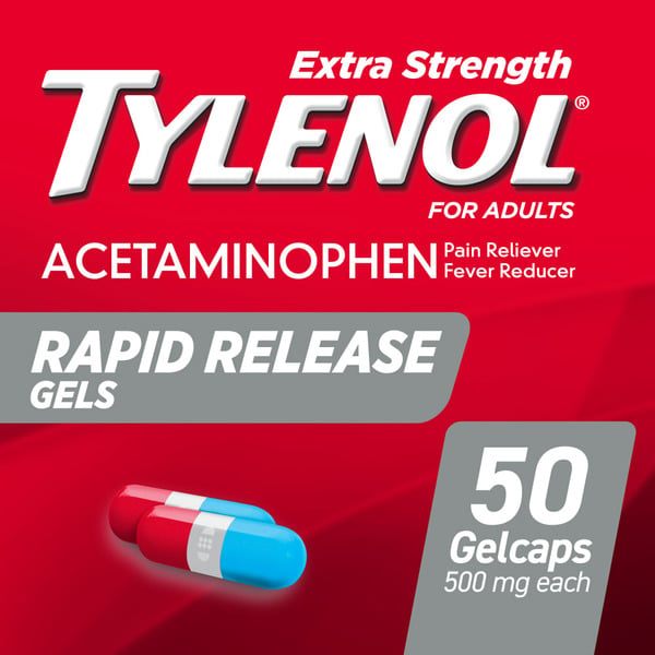 Muscles, Joints & Pain Relief TYLENOL Extra Strength Acetaminophen Rapid Release Gels hero