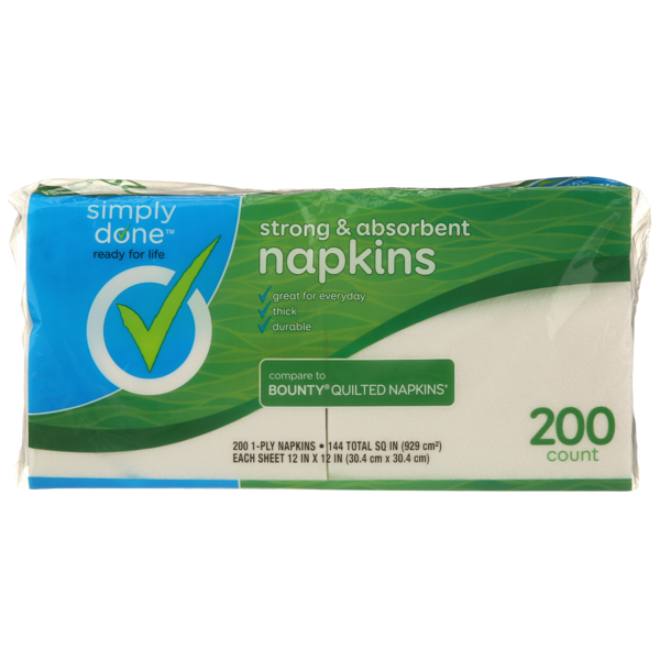 Paper Goods Simply Done Premium Napkins hero