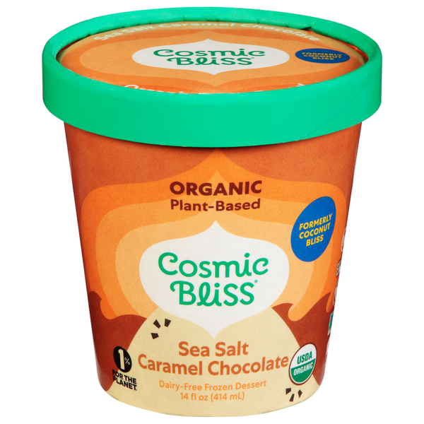 Ice Cream & Ice Cosmic Bliss Organic, Plant-Based Sea Salt Caramel Chocolate hero