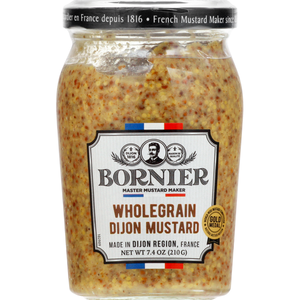 Condiments Bornier Dijon Mustard, Wholegrain hero