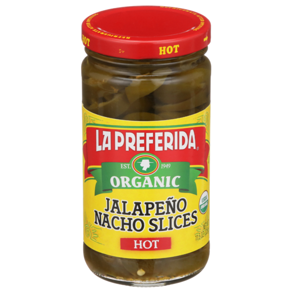 Pickled Goods & Olives La Preferida Organic Jalapeño Nacho Slices, Hot hero