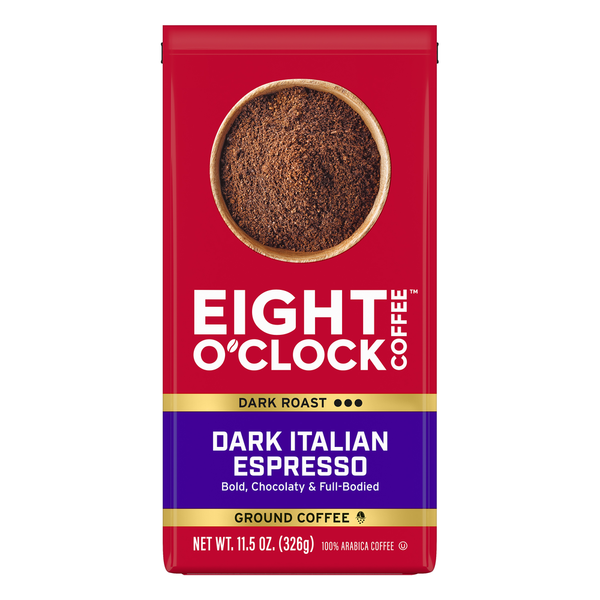 Coffee Eight O’Clock Dark Ground Dark Italian Espresso Coffee hero