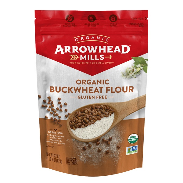 Baking Supplies & Decor Arrowhead Mills Organic Buckwheat Flour, Gluten Free Flour hero