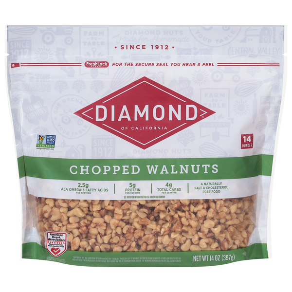 Nuts, Seeds & Dried Fruit Diamond Walnuts, Chopped hero