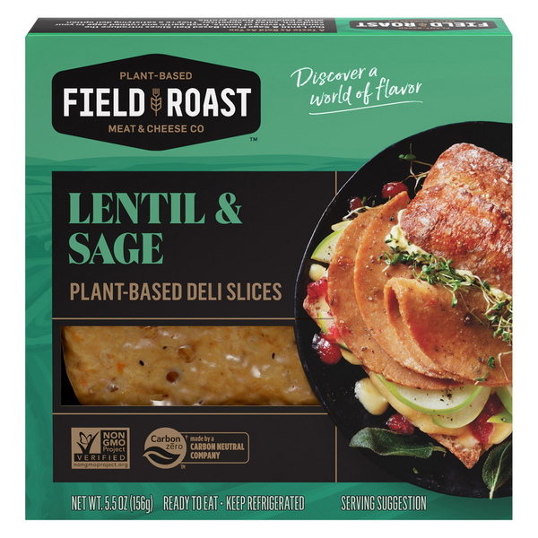 Fresh Dips & Tapenades Field Roast Deli Slices, Lentil & Sage, Plant-Based hero