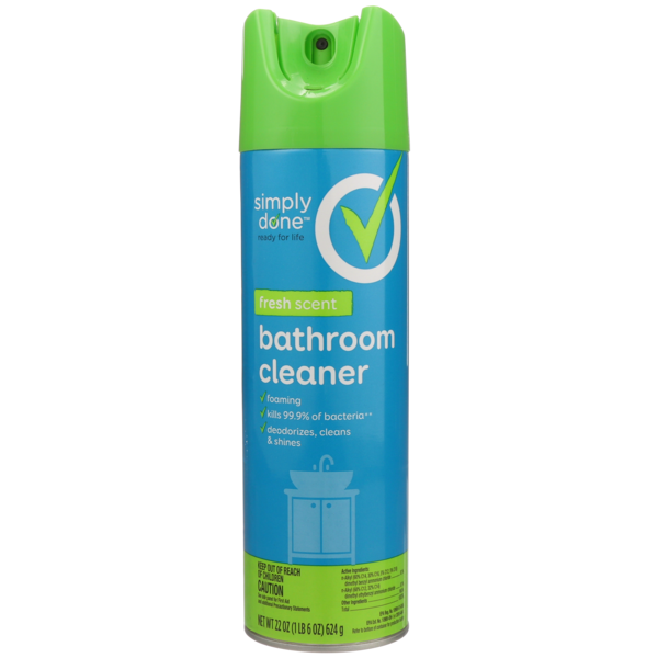 Cleaning Products Simply Done Bathroom Cleaner, Fresh hero