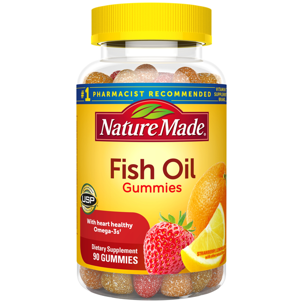 Supplements Nature Made Fish Oil Gummies with Omega-3s EPA and DHA - Strawberry, Lemon & Orange hero