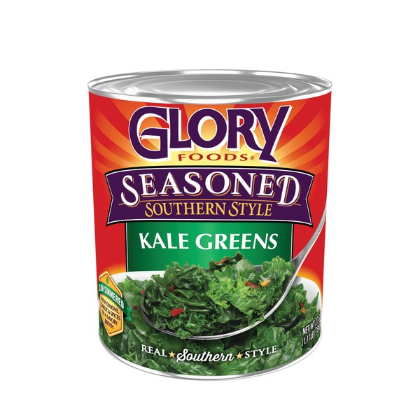 Canned & Jarred Vegetables Glory Foods Seasoned Southern Style Kale Greens hero