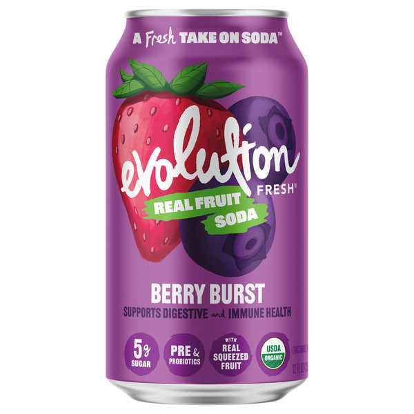 Soft Drinks Evolution Fresh Soda, Functional, Berry Burst hero