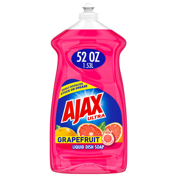 Cleaning Products and Supplies Ajax Bleach Alternative Liquid Dish Soap, Grapefruit hero