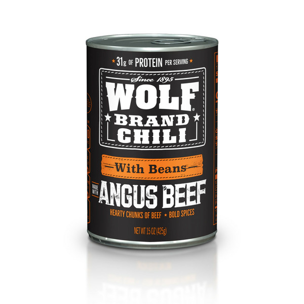 Canned Meals & Beans Wolf Brand Angus With Beans Chili hero