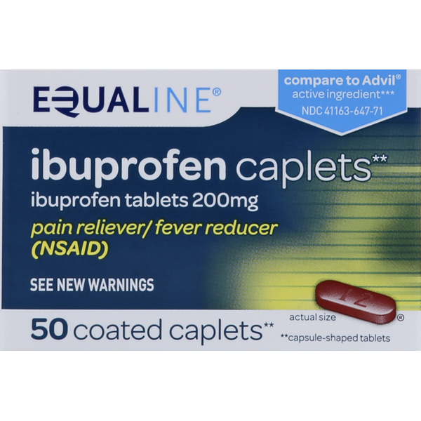 Muscles, Joints & Pain Relief Equaline Ibuprofen, 200 mg, Coated Caplets hero