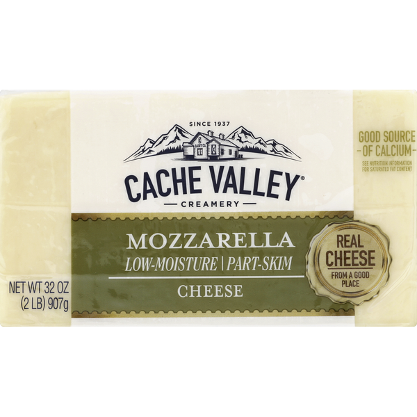 Packaged Cheese Cache Valley Cheese, Part-Skim, Mozzarella, Low-Moisture hero