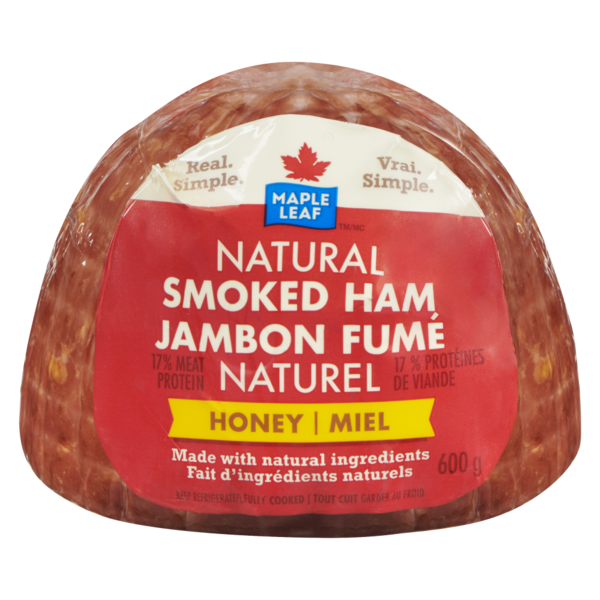 Lunch Meat Maple Leaf Natural Smoked Honey Ham hero