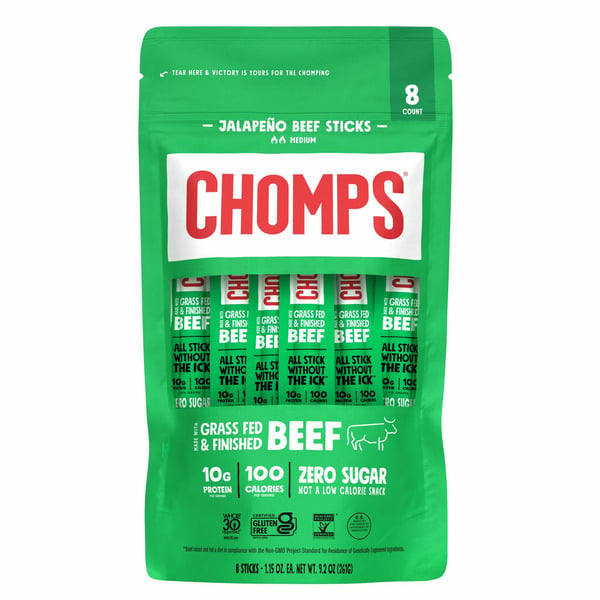 Chomps Grass-Fed Jalapeno Beef hero