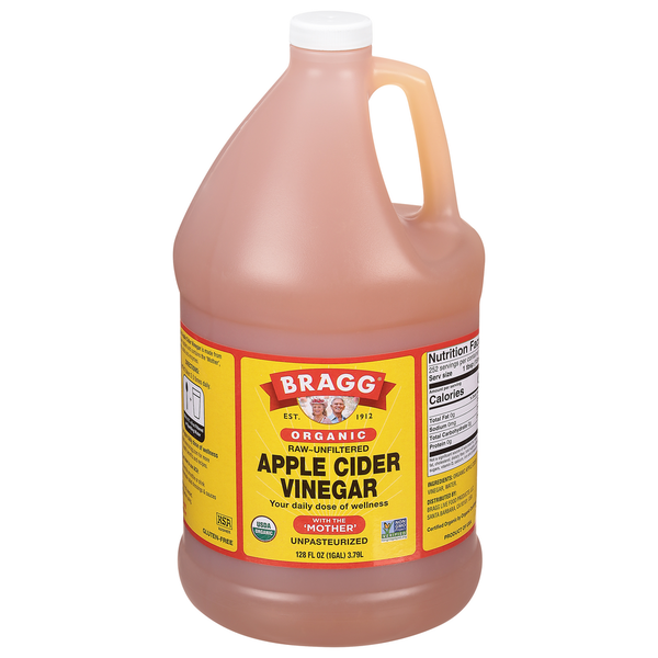 Salad Dressing, Oils & Vinegars Bragg Apple Cider Vinegar, Organic, Raw-Unfiltered hero