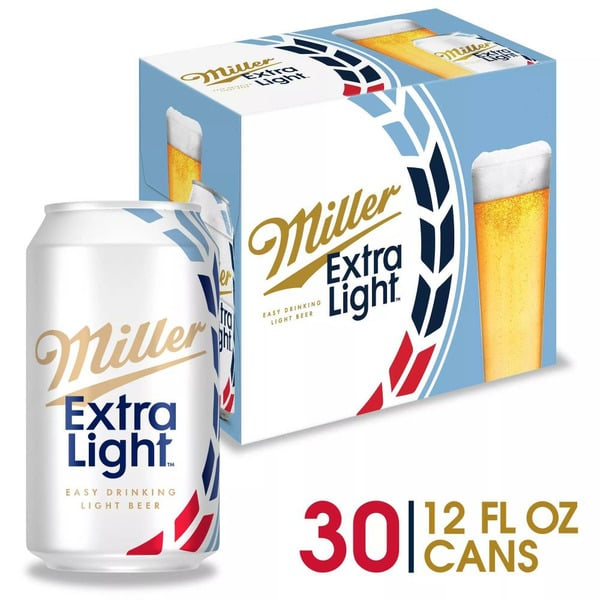 Refrigerated Miller Extra Light Low Calorie Beer hero