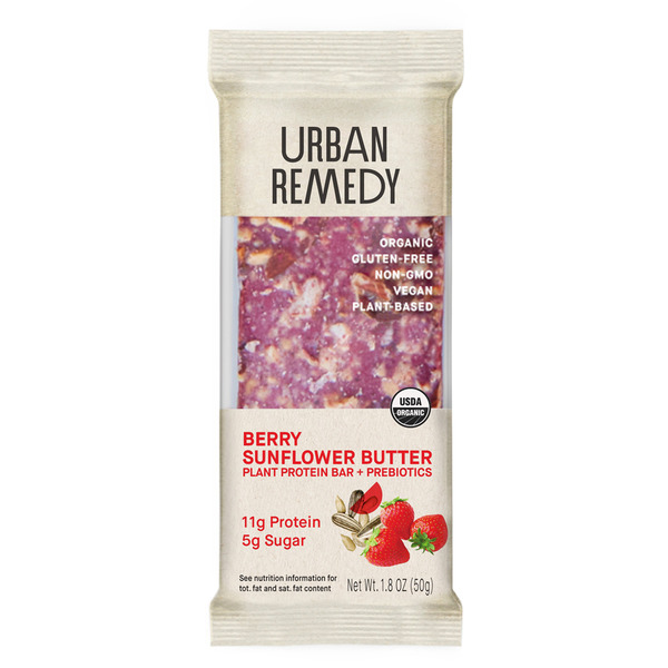 Candy & Chocolate Urban Remedy Berry Sunflower Protein Bar with Prebiotics hero